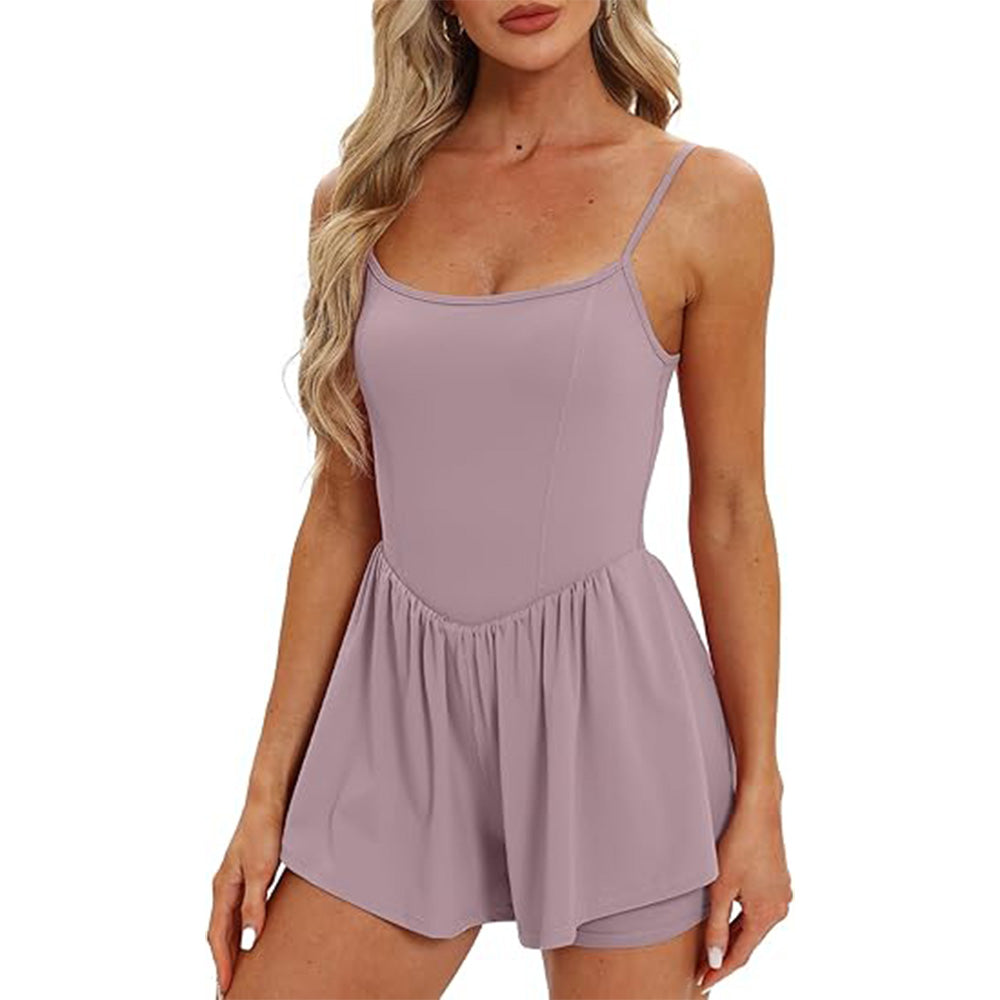 🌴Summer Breeze Essential! Double-Lined Short Romper✨ Adjustable Spaghetti Strap💃 No-Slip Sleeveless Jumpsuit | TikTok’s Hotlist 🌴Summer Breeze Essential! Double-Lined Short Romper✨ Adjustable Spaghetti Strap💃 No-Slip Sleeveless Jumpsuit | TikTok’s Hotlist